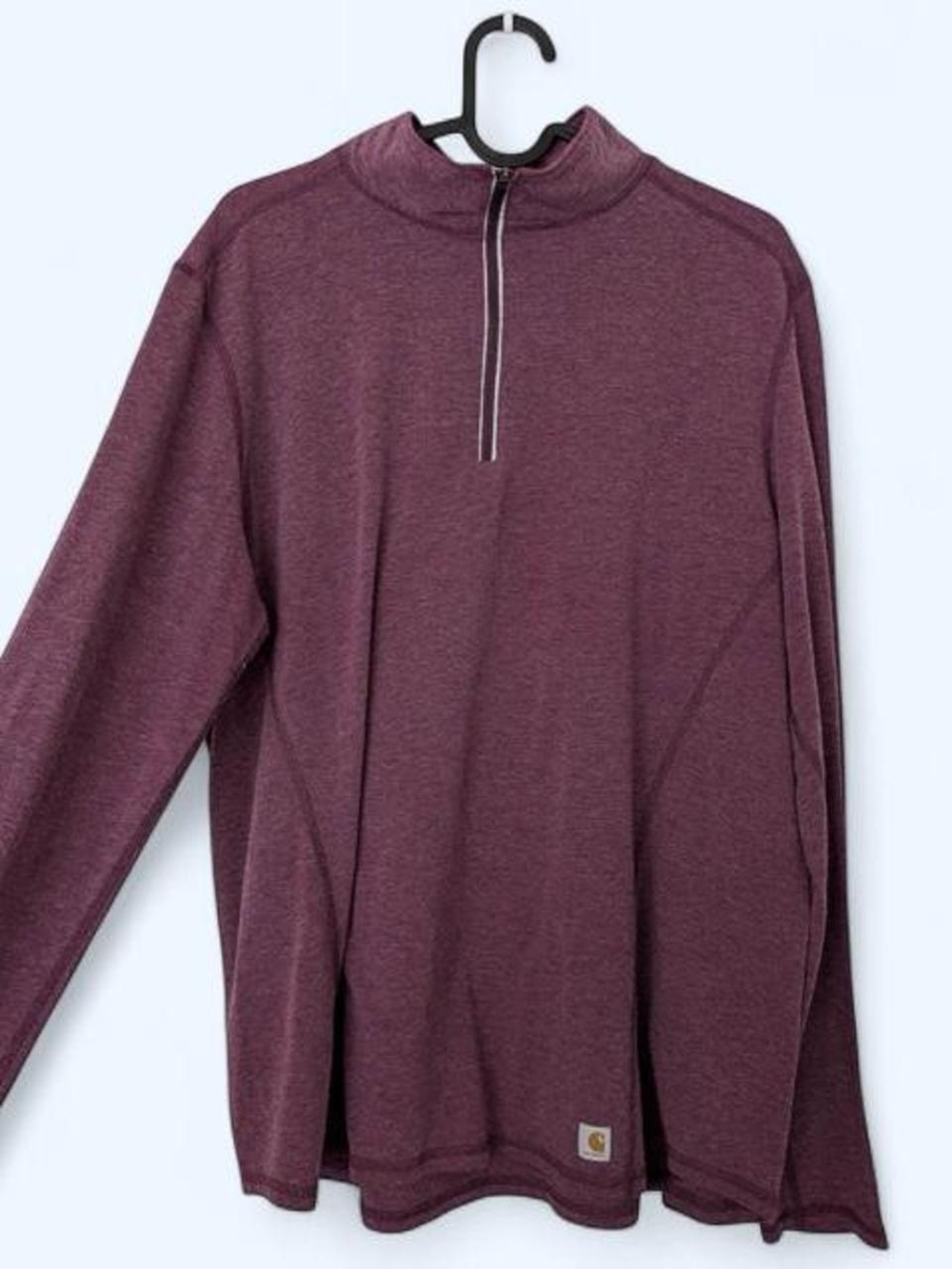 Carhartt Men’s Burgundy Half-Zip Sweater